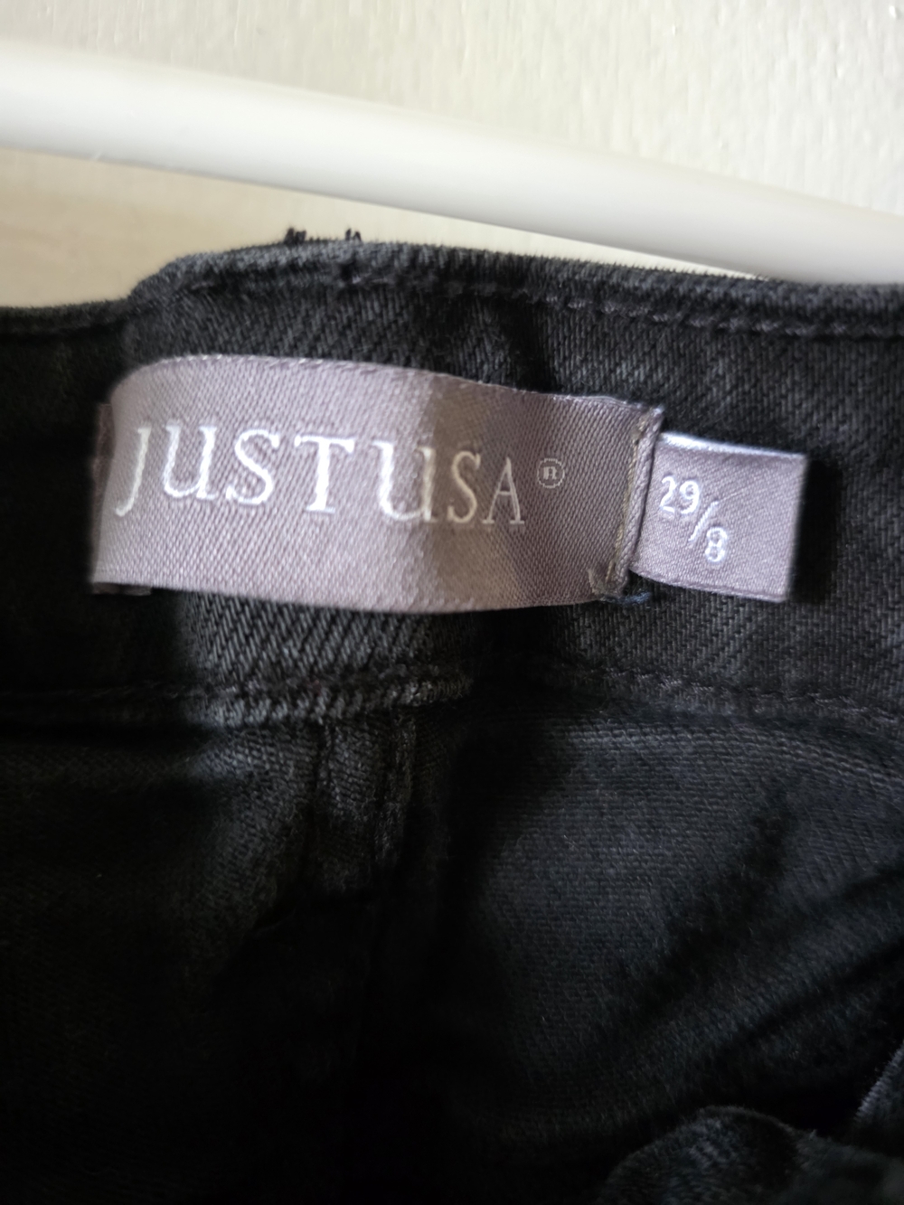 Just USA Washed Black Straight Jeans - Picture 5 of 5